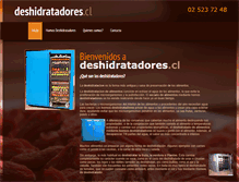 Tablet Screenshot of deshidratadores.cl